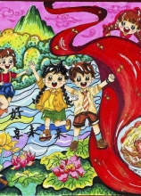 《兒童友好，共享未來》 朱思怡 10歲 鳳臺縣朱馬店鎮(zhèn)中心學(xué)校