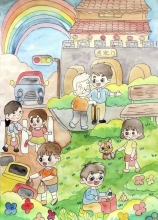 《我的壽州，我的家》 畢景沐 7歲 壽縣縣直機(jī)關(guān)幼兒園  大二班